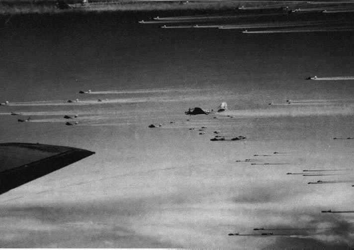 Airplane Contrails - An old Photo